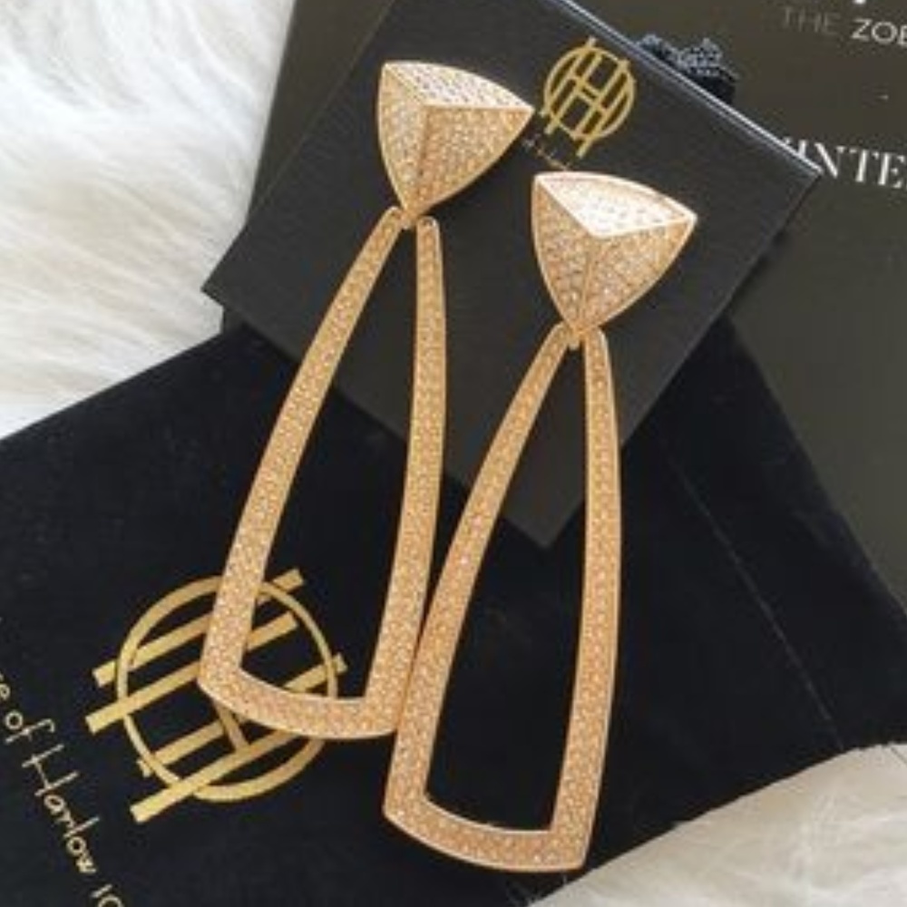 House of Harlow 1960, Mesa Door Knocker Earrings